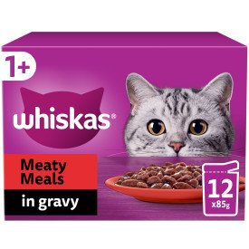 Whiskas 1+ Meaty Meals in Gravy