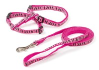 Cat Harness with Leash 120cm x 10mm, pink (3)