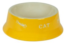 Ceramic Bowl Cat 200ml assorted colours (6)