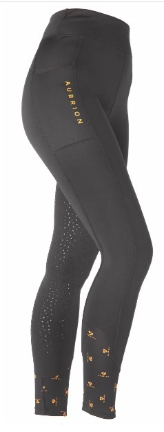 Aubrion Porter Winter Riding Tights Black