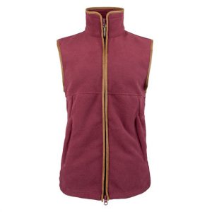 Countryman Fleece Gilet Burgundy