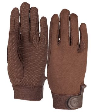 Aubrion Newbury Riding Gloves Brown Child
