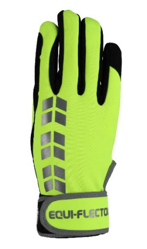 Equi-Flector Riding Gloves Yellow