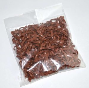 Lincoln Silicone Plaiting Bands Brown 500pc