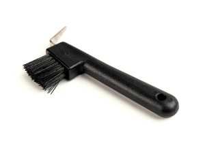 EZI-GROOM Hoof Pick/Brush Black