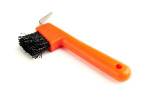 EZI-GROOM Hoof Pick/Brush Orange