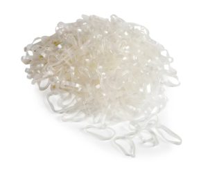 EZI-GROOM Silicone Plaiting Bands Clear