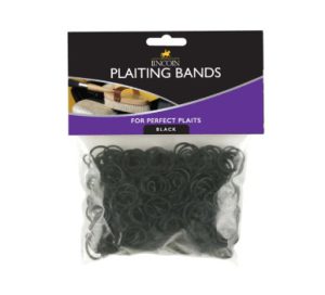 Lincoln Plaiting Bands Black