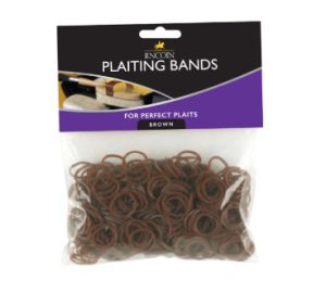Lincoln Plaiting Bands Brown