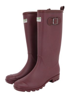 Burford Wellington Boots Aubergine
